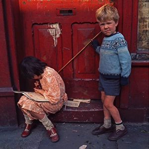 Doorstep Artist. Light Pipe Hall Road, Stockton 1970s