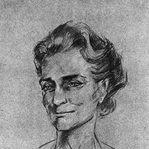 The Duchess of Gloucester, as sketched by Stephen Ward, 1961