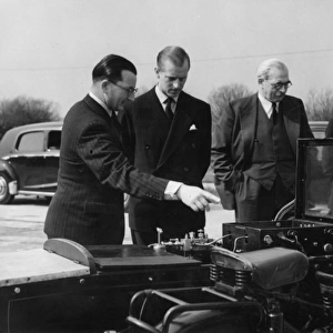 The Duke of Edinburgh at the Road Research Laboratory