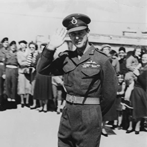 The Duke of Edinburgh touring army units in Malta