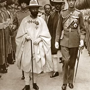 Duke of York - Visit - Ras Tafari, Prince Regent of Ethiopia