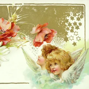 Easter Cherubs Print Easter Cherubs Print