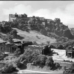 Castillo de Edimburgo década de 1940s Castillo de Edimburgo década de 1940s