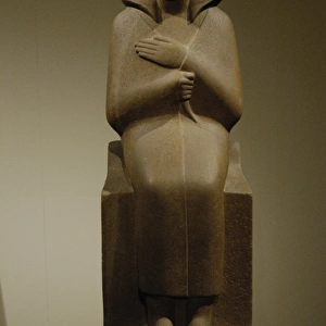 Egyptian Art. Seated statue of Chertihotep dated ca. 1850 BC