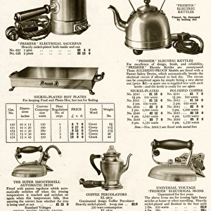 Electrical household appliances 1929