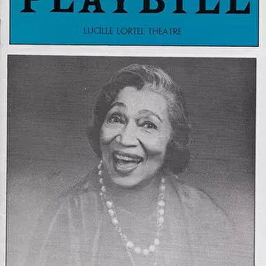 Elisabeth Welch theatre programme for her one-woman show Tim