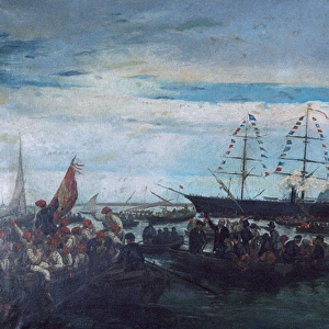 The Embarkation of the Catalan Volunteers for the Cuban War