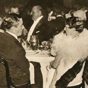 Emerald, Lady Cunard, at the 1932 Ice Carnival Print Emerald, Lady Cunard, at the 1932 Ice Carnival Print