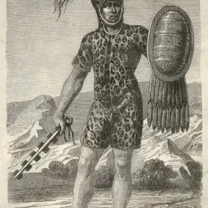 Print of Emperor Itzcoatl, Ruler of Tenochtitlan Print of Emperor Itzcoatl, Ruler of Tenochtitlan