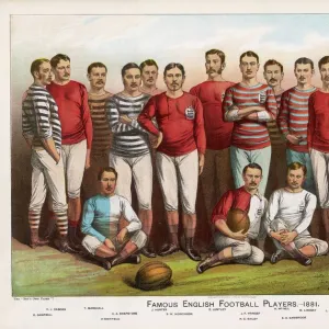 English football players in team picture