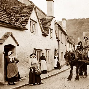 English rural idyll, probably Wiltshire, Victorian period