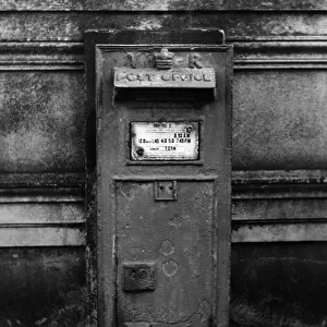 An English Victorian post box, reputed to have been used by Prime Minister William