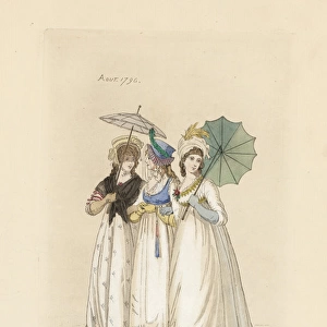 English women in the fashion of August 1796