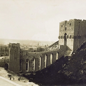 Entrance to the Citadel, Aleppo, Syria