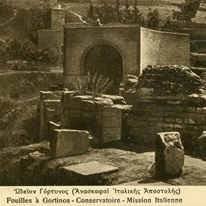 Excavations at Gortinos, Crete, Greece