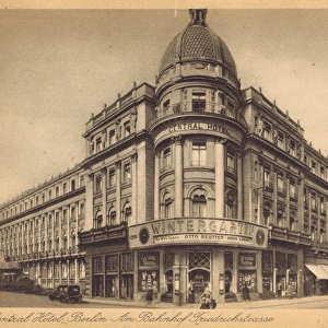 The exterior fa硤e of the Central Hotel and Wintergarten, B