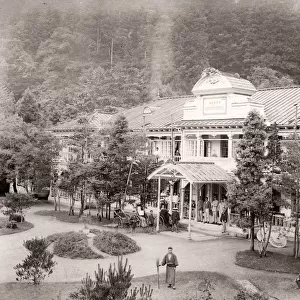 Exterior of the Nikko hotel, Japan, c. 1890