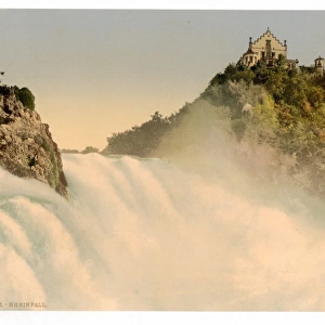The Falls of the Rhine, from the Rock, Schaffhausen, Switzer