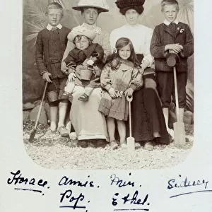 Family group - Studio portrait at the seaside