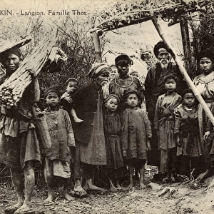 Family of the Tho ethnic group, Lang Son, Vietnam