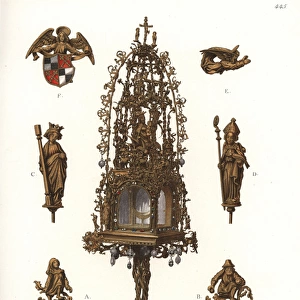 Fantastically decorated monstrance or ostensorium, 1490-1505