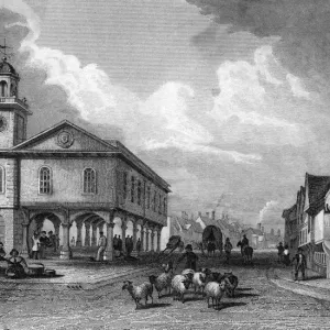 Faversham Street Scene Print, 1830 Faversham Street Scene Print, 1830