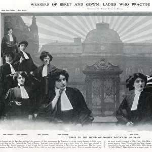 Female Parisian barristers 1910