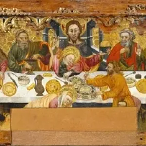 The Last Supper Print by Jaume Ferrer (1370-1400) The Last Supper Print by Jaume Ferrer (1370-1400)