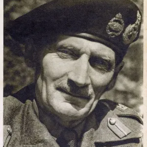 Field Marshal Sir Bernard Montgomery Print circa 1944 Field Marshal Sir Bernard Montgomery Print circa 1944
