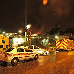 Firefighters, paramedics and the police, East London