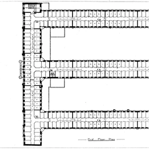 First Floor Plan, Rowton House, Camden, London