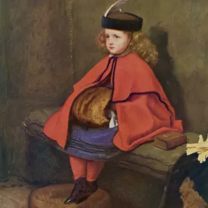 Print of a young girl listening to her first sermon in church Print of a young girl listening to her first sermon in church