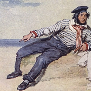 A Fisherman of 1834 by William Derby