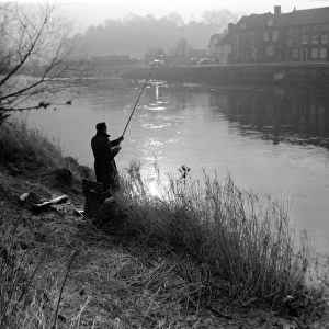 Fishing at Bewdley, Worcestershire