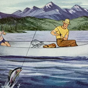 Fishing From Canoe Date: 1947