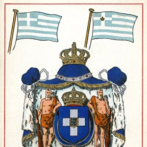 The Flags and National Coats of arms of Greece