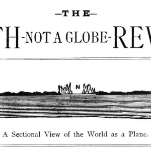Flat Earth Magazine Print, December 1896 Flat Earth Magazine Print, December 1896