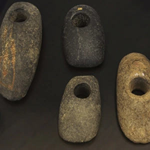 Flat hoe axes of greenstone. 7500-5500 BC. Denmark