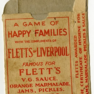 Fletts Happy Families - box front
