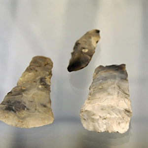 Flint handaxes. Maglemosian Culture, 9500-6500 BC