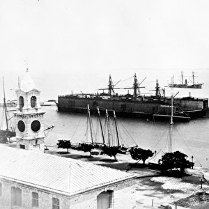 Floating dock, Bermuda and Mt. Eclipse 1873