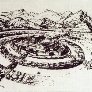 Print of Atlantis, The Atlantean capital Print of Atlantis, The Atlantean capital
