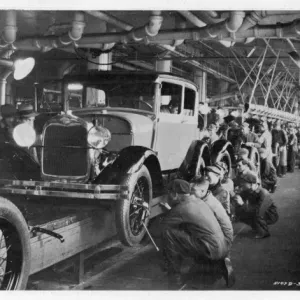 Ford Assembly Line 1930 Print Ford Assembly Line 1930 Print