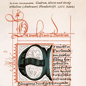 Fragment of the Lieder von Gudrun