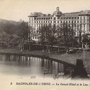 France - Bagnoles-de-LOrne - Grand Hotel and the Lake