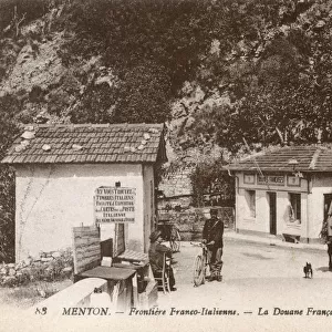 The French / Italian border at Menton