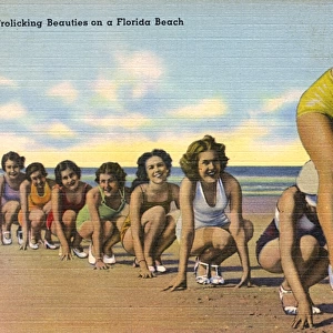 Frolicking beauties on a Florida beach - USA