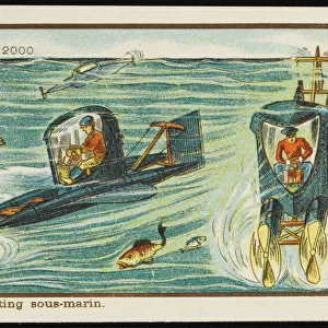 Futuristic submarine yachting