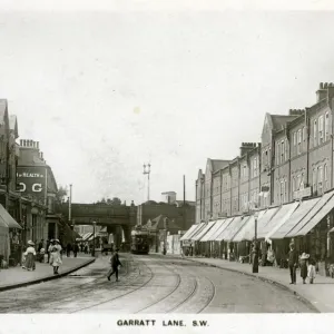 Garratt Lane, Wandsworth, London Print 1909 Garratt Lane, Wandsworth, London Print 1909
