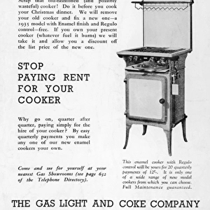 Gas Light Cooker 1935